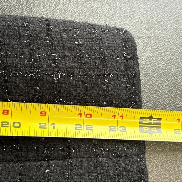 Women’s 8 Petite Zip Front Blazer Metallic Pockets‎ Lined Career Corpcore - Picture 8 of 13